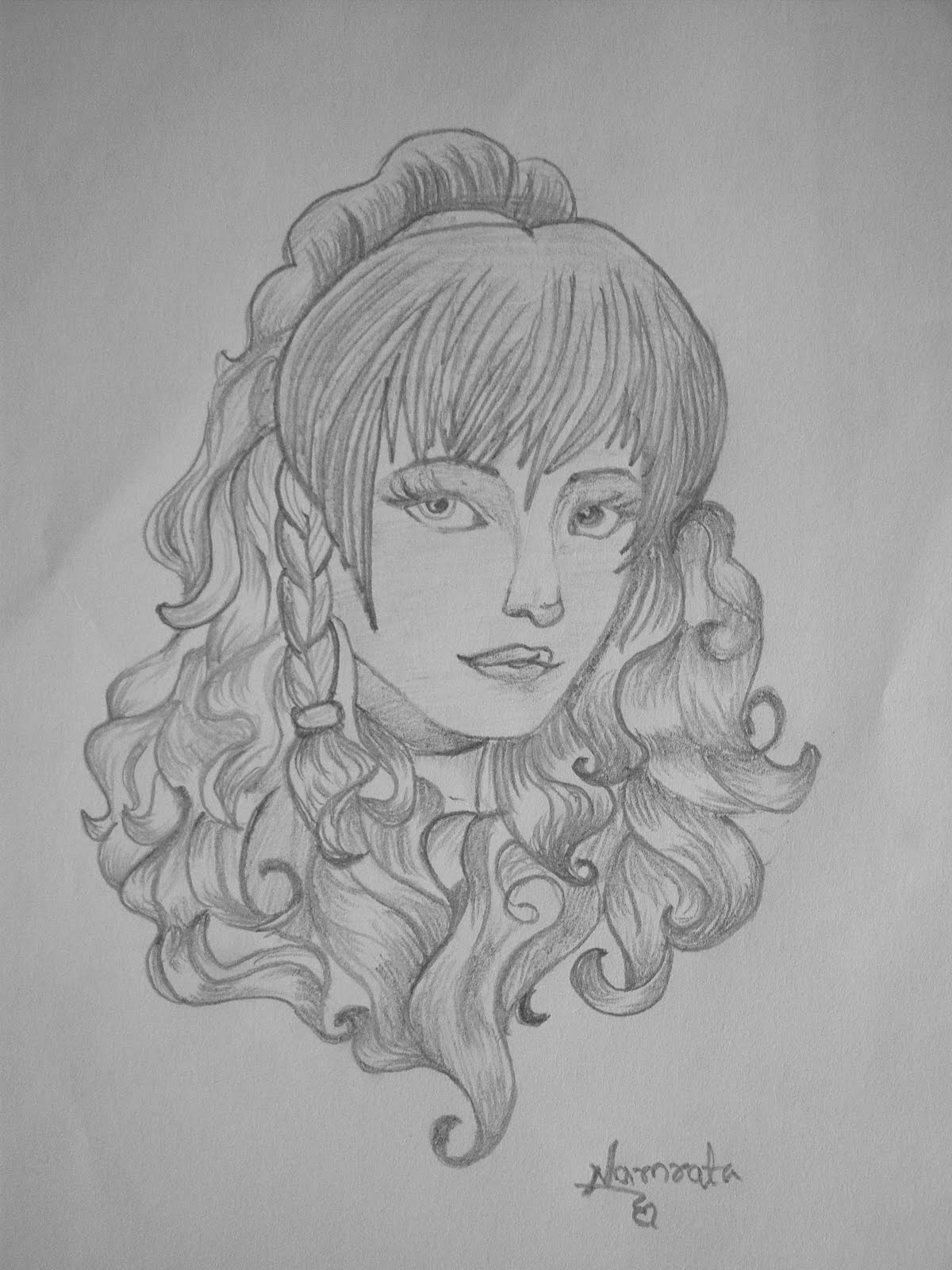 Namrata's Sketches & Art Korean girl