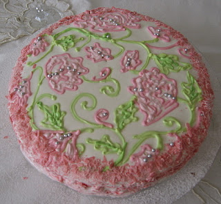 THINK PINK FOR PINKTOBER CAKE...The cake I made for my dear husband's birthday !