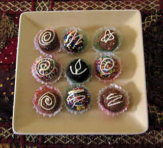 ITALIAN CHOCOLATE ALMOND TRUFFLES...Home-made for Diwali!