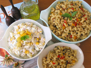 READY,STEADY,COOK...Pasta, Grilled Cottage Cheese & Salad!