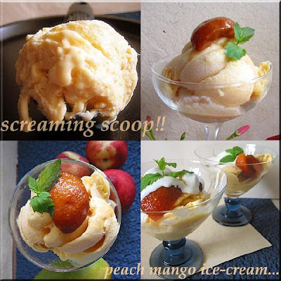 SCREAMING FOR PEACH MANGO ICE-CREAM...