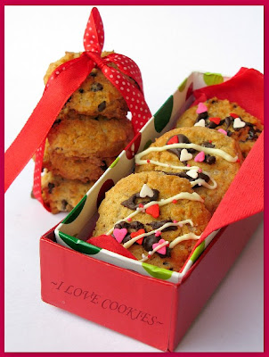 Chocolate Chip Cookies ... with oats, dried cherries & walnuts