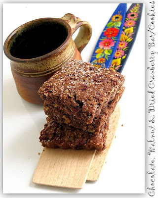 Chocolate, Dried Cherry & Walnut Bar Cookies