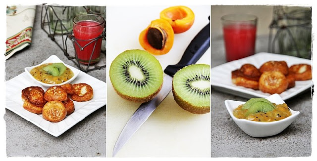 Ricotta & Cream Cheese Chili Poppers with Kiwi Salsa