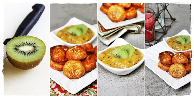 Ricotta & Cream Cheese Chili Poppers with Kiwi Salsa