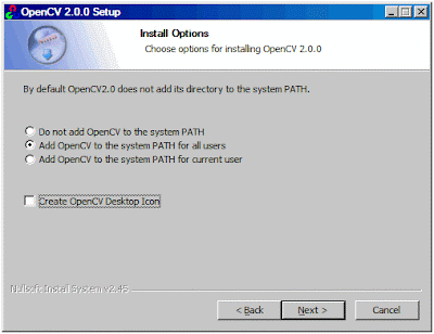 OpenCV Programming with Visual C++: OpenCV 2.0 Installation