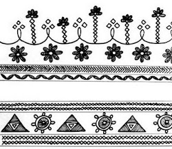 border designs warli indian india gujarat folk paintings embroidery ancient patterns kutch hemant borse simple waldorf west grande experience narendra
