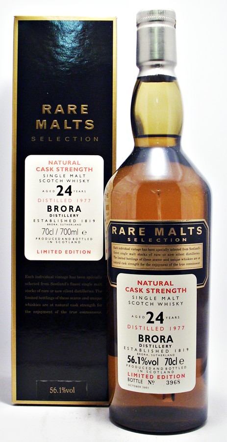 Whisky Merchants Brora 24 Year Old 1977 Rare Malts Selection Single 