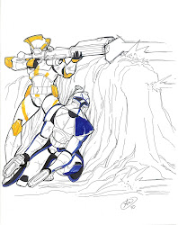 clone wars coloring star pages commander troopers trooper rex cody captain armor echo withers adam comic clones drawings fan fanart