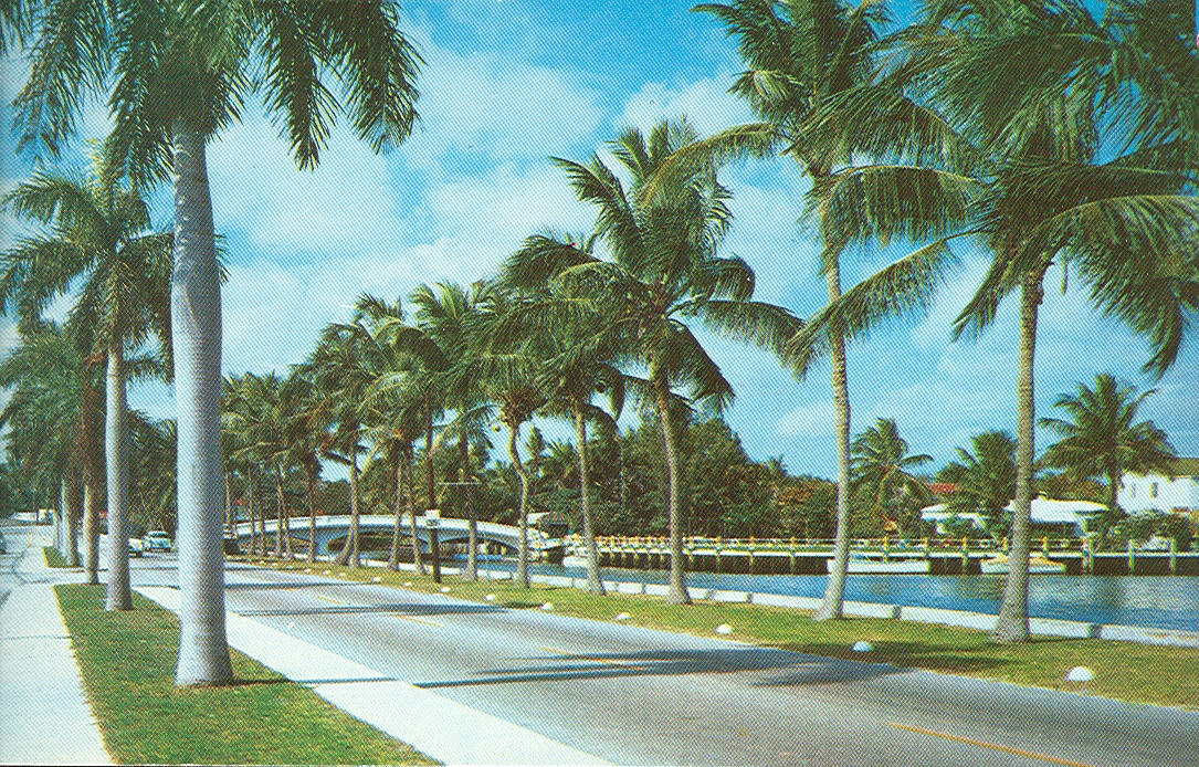 Vintage Travel Postcards Fort Lauderdale, Florida