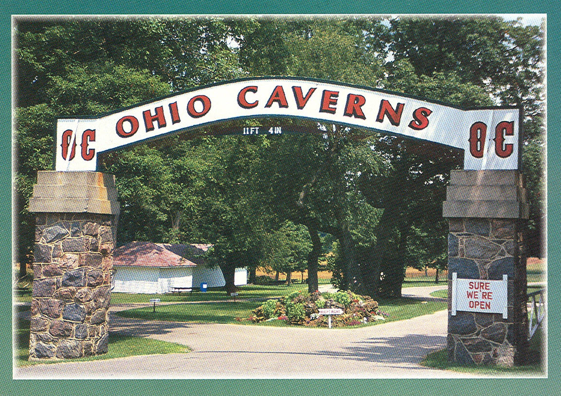 Vintage Travel Postcards Ohio Caverns West Liberty, Ohio