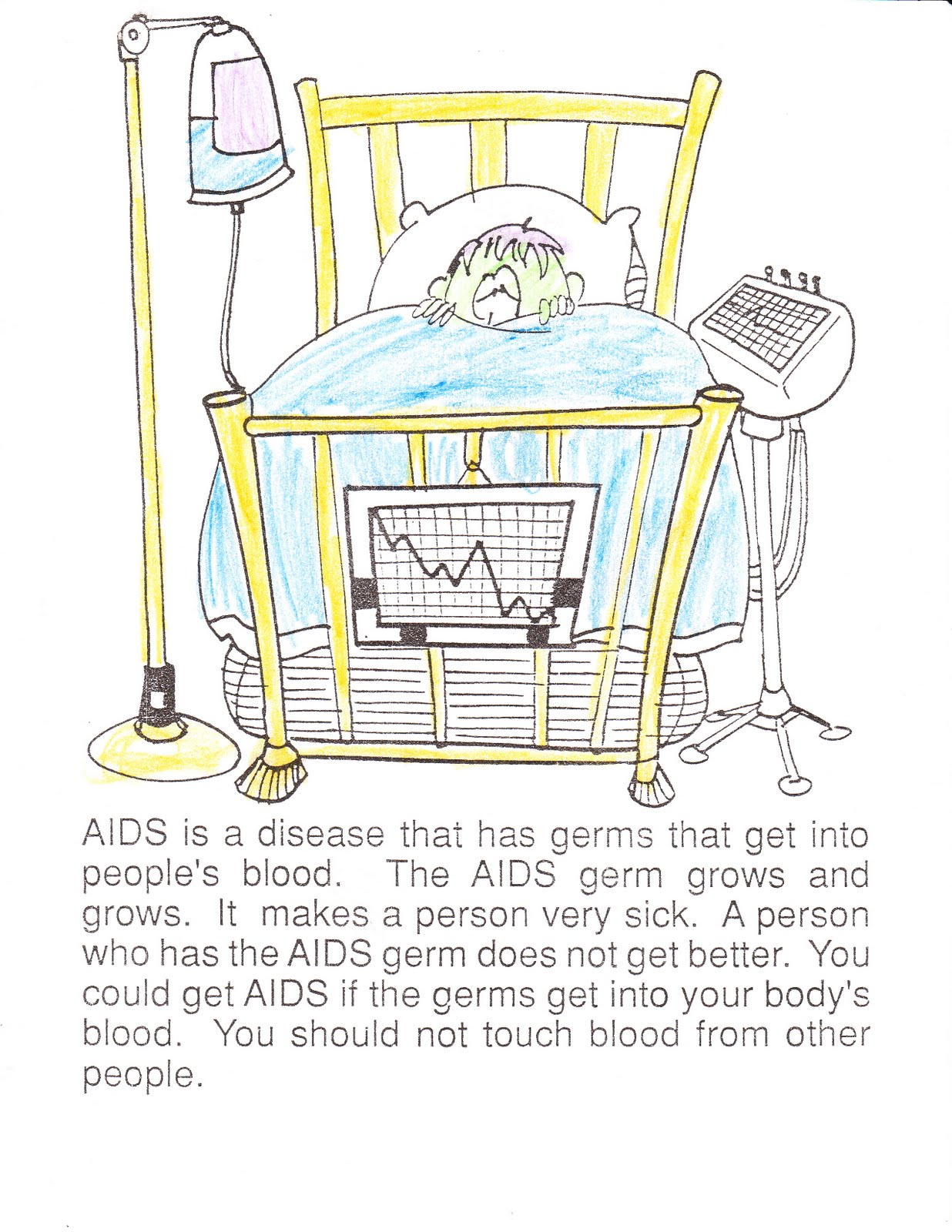 Kevin Babbles AIDS Coloring Book