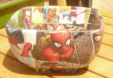 Whoopidooings: Carmen Wing Spider-Man decoupaged Bowl