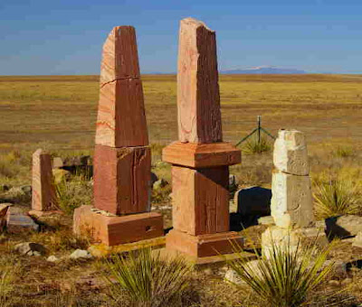 The little graveyard at Doyle on the Huerfano River. Photo copyright Chas S. Clifton. January 2009