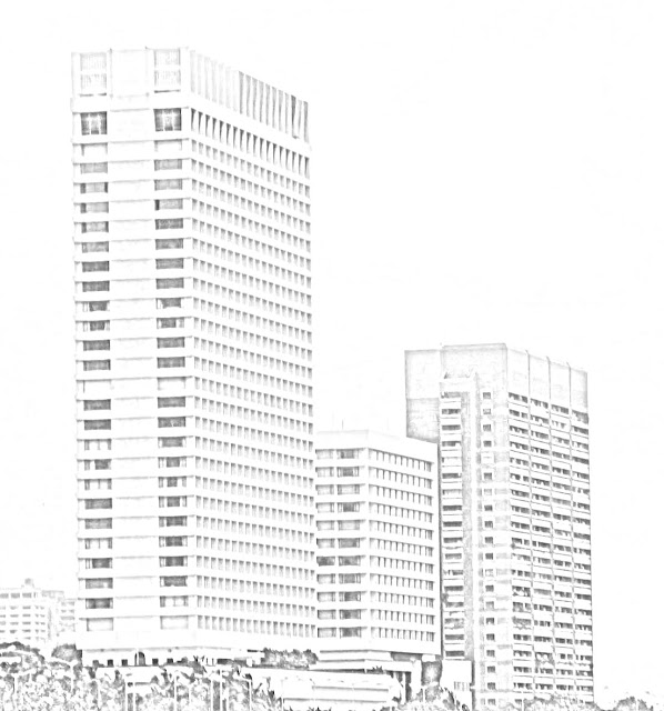 sketch of Oberoi Towers Mumbai