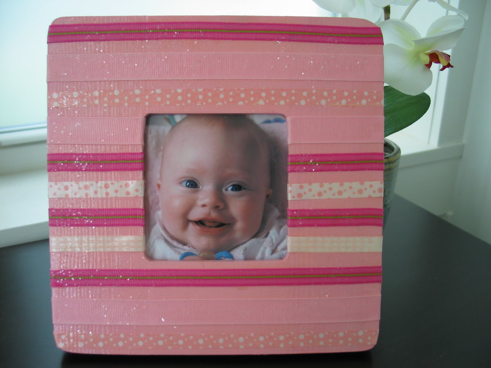 Butterfly Jungle Ribbon Picture Frame II Backing