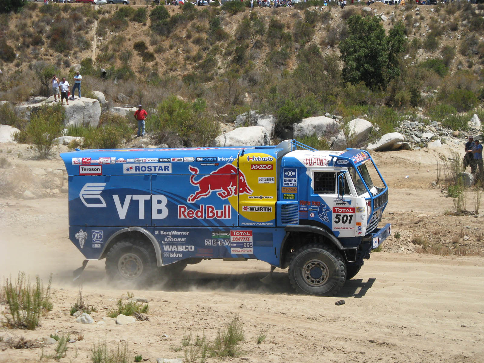 Le camion de Chagin lors du dakar 2011