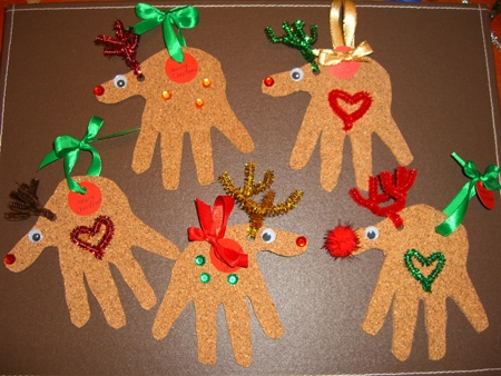 Christmas Crafts for Kids- Reindeer Christmas Cards and Ornaments