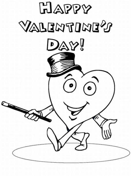 valentines day cards coloring pages - photo #22