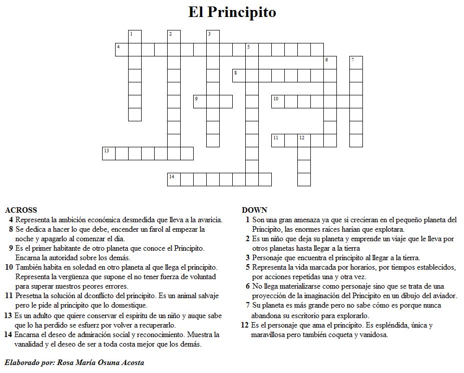 Crucigrama de los valores Imagui