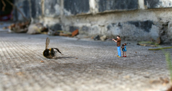 Little People in the City by Slinkachu