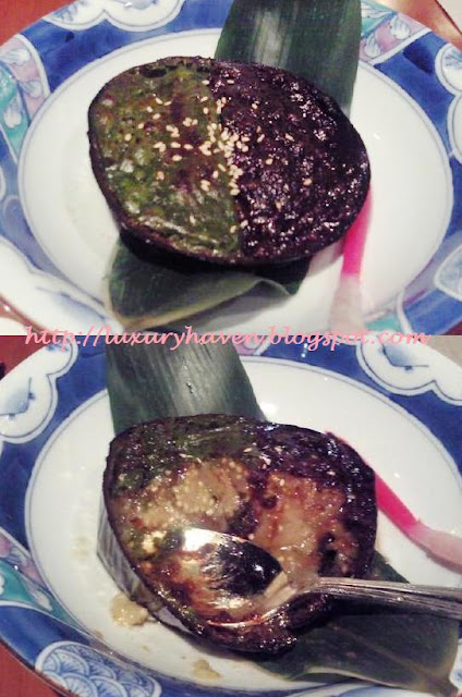 inter-con hotel ko japanese restaurant grilled miso egg-plant