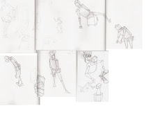 Walk Cycle Research Drawings