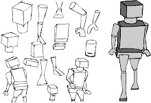 Walk Cycle Research Drawings