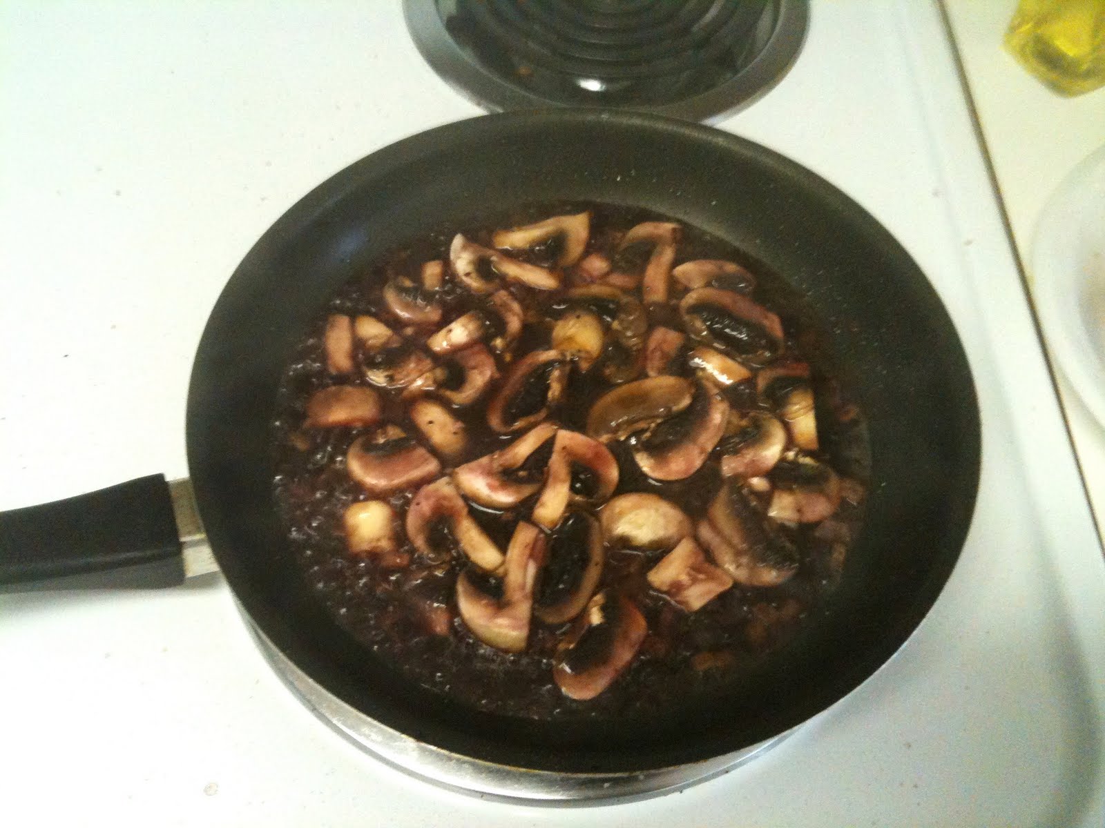 Cooking for One Pan Seared Strip Steak with Burgundy Mushroom Sauce