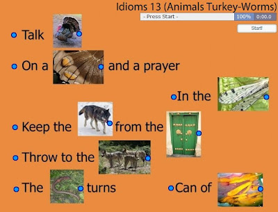 Chiew's CLIL EFL ESL ELL TEFL Free Online Games Activities: Animal Idioms