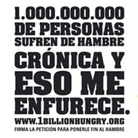 firmas contra el hambre 1billionhungry