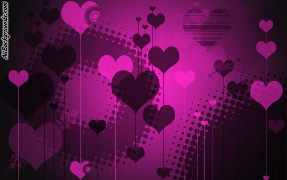 Pink And Black Hearts 51