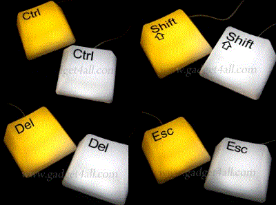 ESC, SHIFT, DEL and CTRL Key Light ~ Zone Gadget