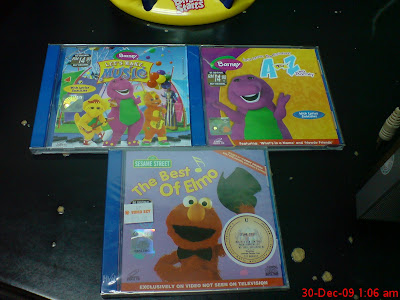 ~@Happy Twin@~: New Barney & Elmo VCD and Mega Bloks toys