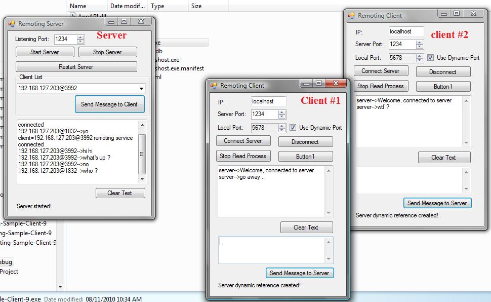 Client Server Sample Using Remoting Version 2