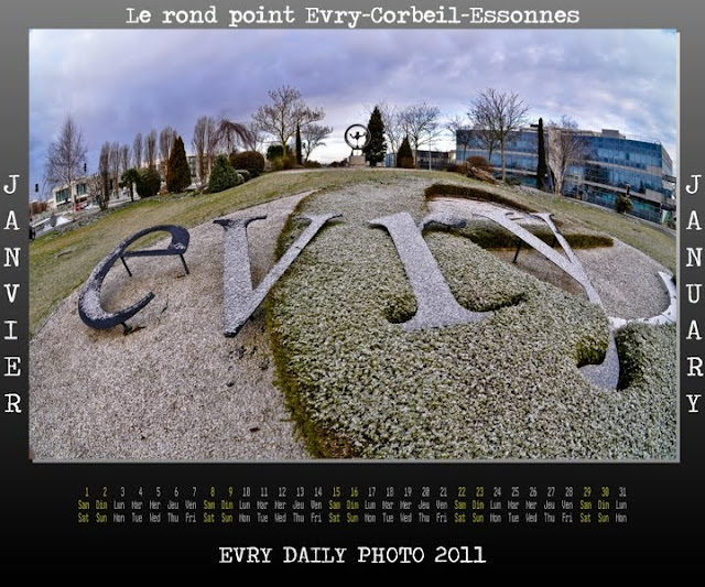 Evry Daily Photo - calendrier Evry 2011 - Calendar Evry 2011 - Janvier 2011