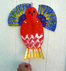 puppet bird easier woman vbs crafts craft artist string thatartistwoman wings projects flaps pull its instructions flapping