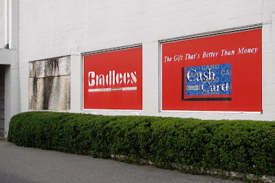 bradlees lingers still state garden caldor mall plaza lies entire behind