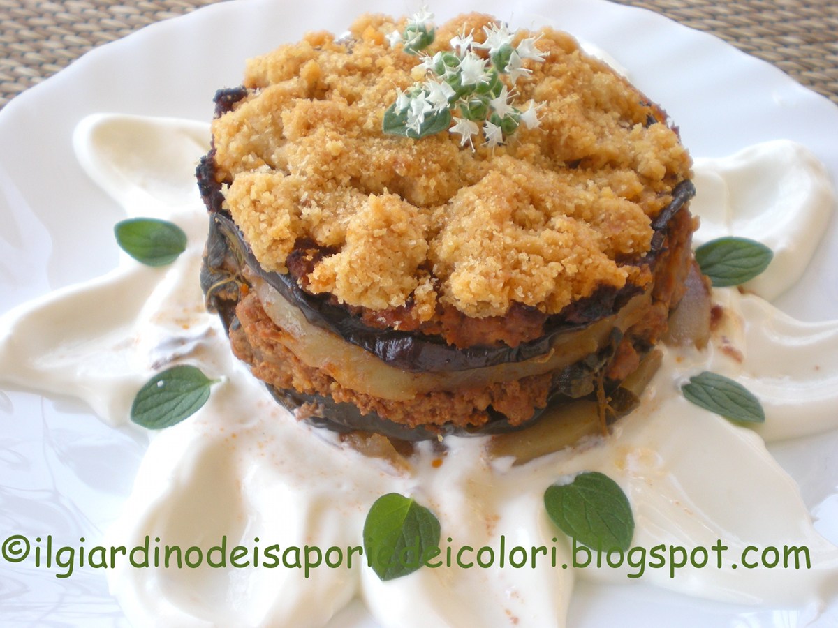 Mini crumble di moussaka
