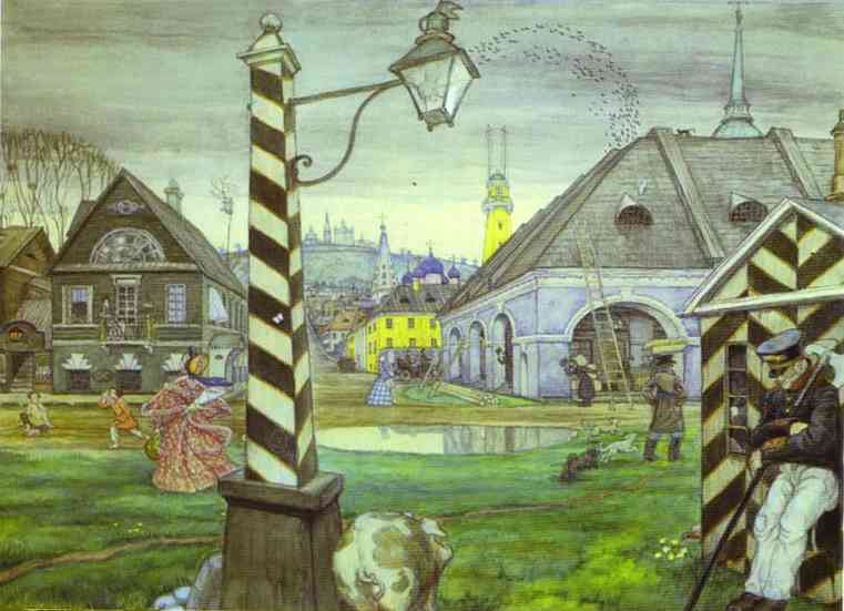 [Mstislav+Dobuzhinsky.+The+Provinces+in+the+1830s.+1907-09.++Watercolor+and+pencil+on+paper.+The+Russian+.jpg]