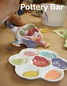 Paint your own pottery at Patch Multi-Crafts!