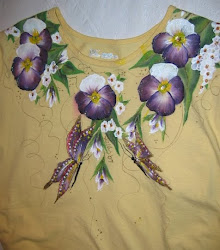 painting fabric paint patterns glass tole decorative designs pattern rock shirts pansy painted floral shirt craft stroke flowers butterfly thomas