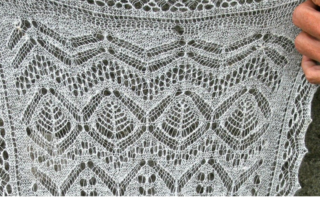 A passion for knitted Lace Shetland Knitting.