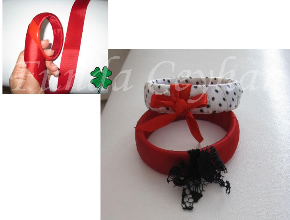 ! Funda Ceyhan YENİDEN KURDELE KAPLI BİLEZİKLERİM