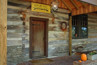 the original main lodge was an old log cabin