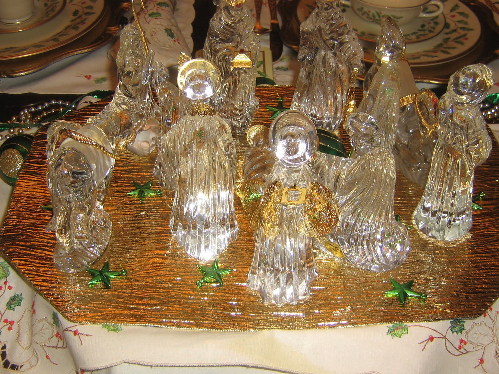 Carola Nativity Gallery Gorham Crystal Nativity