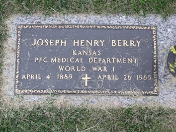 My Grandfather, Joseph H. Berry served in the Army during WWI