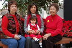 And here are the four generations looking good in red!