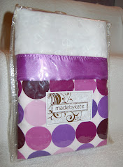 Violet Disco Dot Crib Blanket