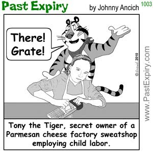 [CARTOON] Tony the Tiger Sweatshop.  images, pictures, animals, business, spoof, kids, work